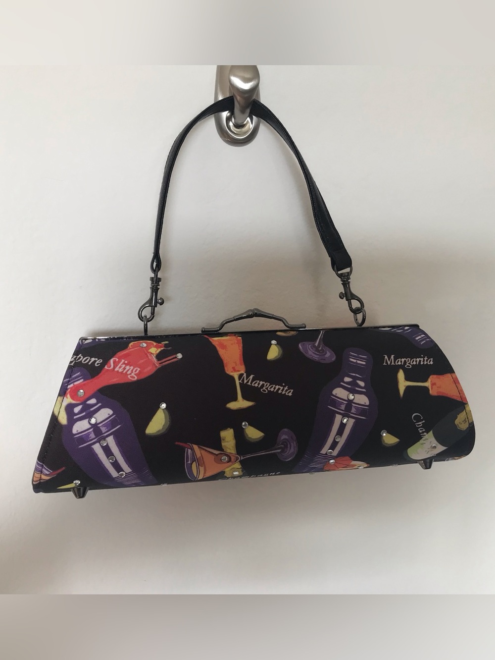 Martini Margarita Print Cocktail Top-Handle Women’s Purse